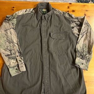 Cabela's Olive and Camo Shirt Jacket